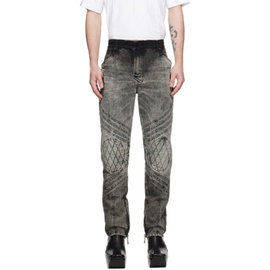 발망 Balmain Gray Bleached Jeans 241251M186001