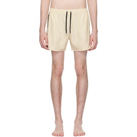 발망 Balmain 오프화이트 Off-White Embroidered Swim Shorts 241251M208007
