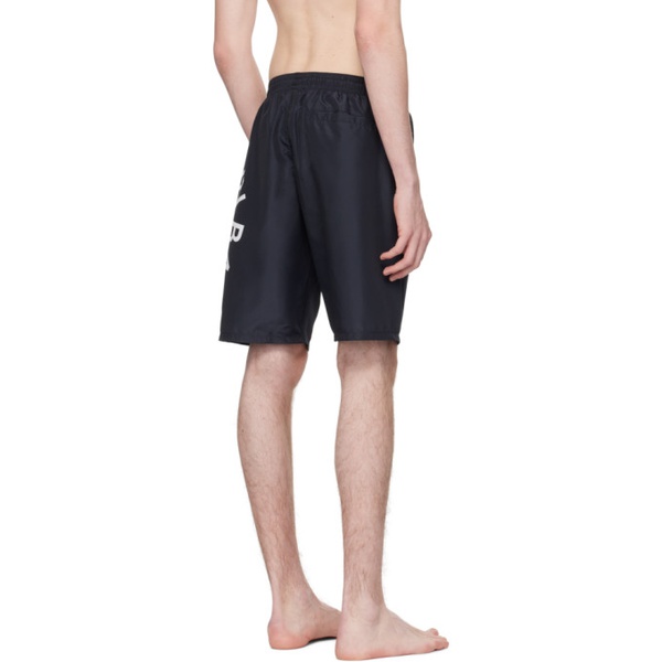발망 발망 Balmain Black Printed Swim Shorts 241251M208011