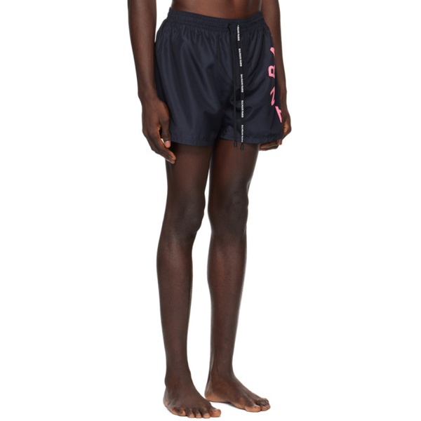 발망 발망 Balmain Black Printed Swim Shorts 241251M208012