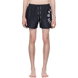 발망 Balmain Black Printed Swim Shorts 241251M208013