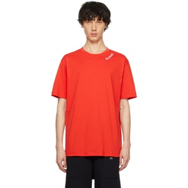 발망 Balmain Red Embroidered T-Shirt 241251M213024