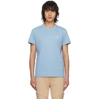 발망 Balmain Blue Flocked T-Shirt 241251M213039