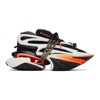발망 Balmain Black & Orange Unicorn Sneakers 241251M237024