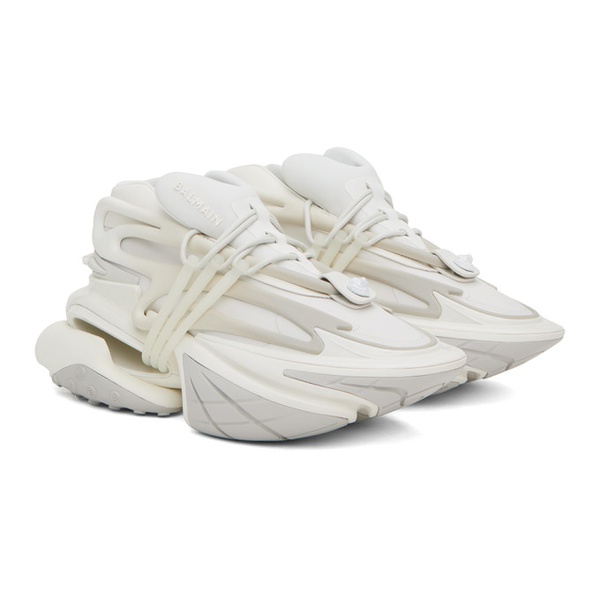발망 발망 Balmain White Unicorn Sneakers 241251M237029