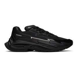 발망 Balmain Black Run-Row Sneakers 241251M237032