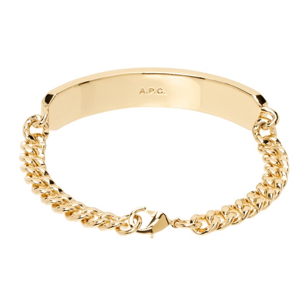  아페쎄 A.P.C. Gold Darwin Chain Bracelet 241252F020001