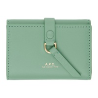 아페쎄 A.P.C. Green Noa Trifold Simple Wallet 241252F040013