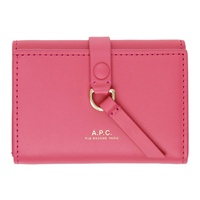 아페쎄 A.P.C. Pink Noa Trifold Simple Wallet 241252F040014