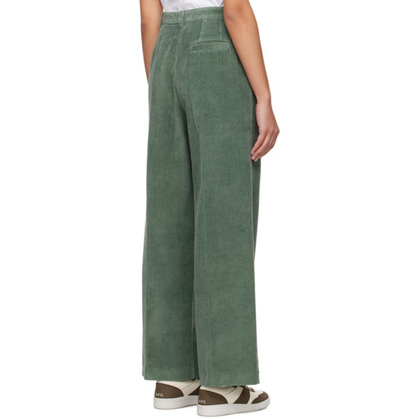  아페쎄 A.P.C. Green Tressie Trousers 241252F087002