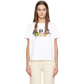 아페쎄 A.P.C. White The Crew T-Shirt 241252F110022