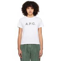 아페쎄 A.P.C. White Bonded T-Shirt 241252F110031
