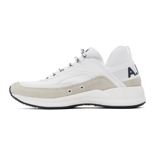  아페쎄 A.P.C. White Run Around Sneakers 241252F128000
