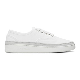 아페쎄 A.P.C. White Plain Simple Sneakers 241252F128001