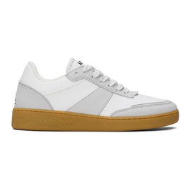아페쎄 A.P.C. White & Gray Plain Sneakers 241252F128003