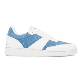 아페쎄 A.P.C. White & Blue Plain Sneakers 241252F128009