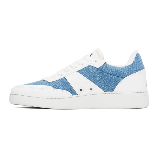  아페쎄 A.P.C. White & Blue Plain Sneakers 241252F128009