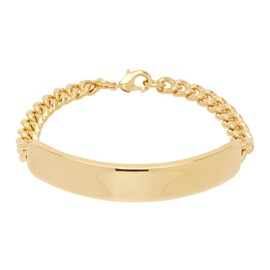 아페쎄 A.P.C. Gold Darwin Curb Chain Bracelet 241252M142001