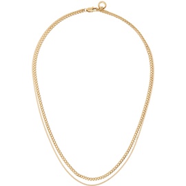 아페쎄 A.P.C. Gold Minimalist Necklace 241252M145003
