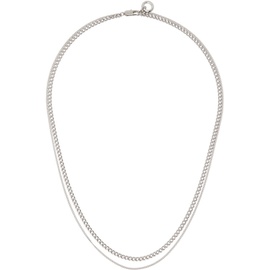 아페쎄 A.P.C. Silver Minimalist Necklace 241252M145004