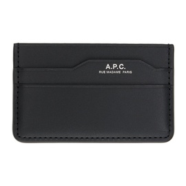 아페쎄 A.P.C. Black Dossier Card Holder 241252M163006