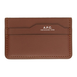 아페쎄 A.P.C. Brown Dossier Card Holder 241252M163007