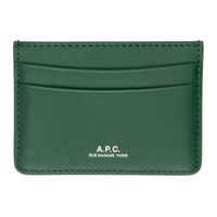 아페쎄 A.P.C. Green Andre Card Holder 241252M163009