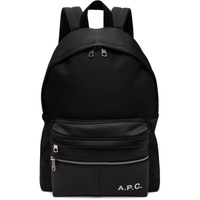 아페쎄 A.P.C. Black Camden Backpack 241252M166007