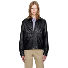 아페쎄 A.P.C. Black Bob Faux-Leather Jacket 241252M180001