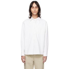 아페쎄 A.P.C. White Basile Brodee Poitrine Denim Shirt 241252M192007