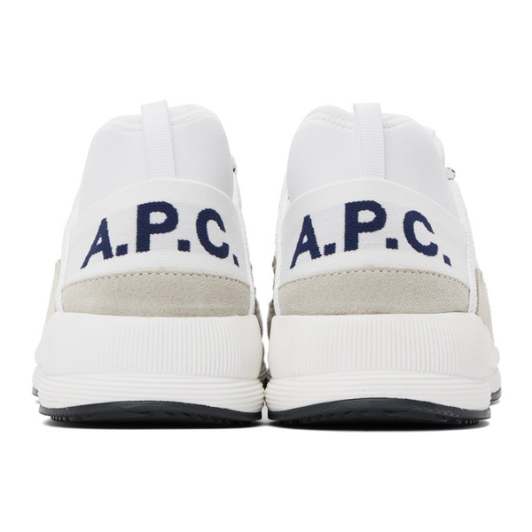  아페쎄 A.P.C. White Run Around Sneakers 241252M237000