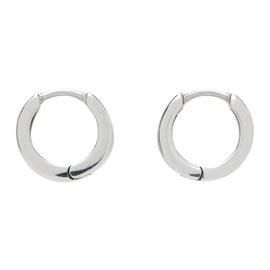 로라 롬바르디 Laura Lombardi Silver Clutch Hoop Earrings 241253F022010