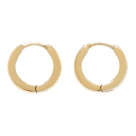 로라 롬바르디 Laura Lombardi Gold Clutch Hoop Earrings 241253F022011