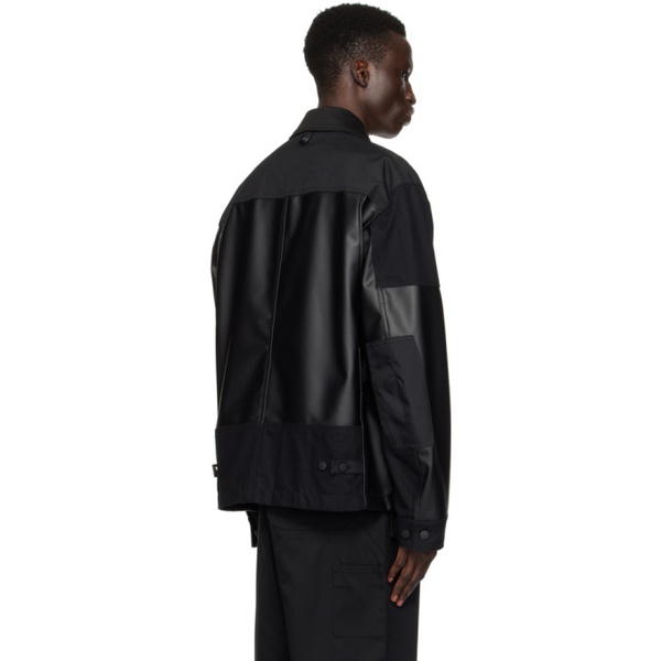 칼하트 준야 와타나베 Junya Watanabe Black 칼하트 Carhartt Work In Progress 에디트 Edition Faux-Leather Jacket 241253M180001