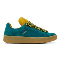 랑방 Lanvin Blue & Yellow Future 에디트 Edition Hyper Curb Sneakers 241254F128032