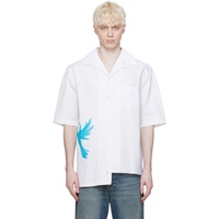 랑방 Lanvin White Asymmetrical Shirt 241254M192008