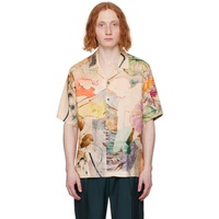 폴스미스 Paul Smith Tan Printed Shirt 241260M192012