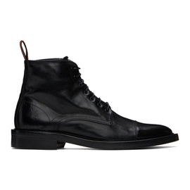 폴스미스 Paul Smith Black Leather Newland Boots 241260M255001