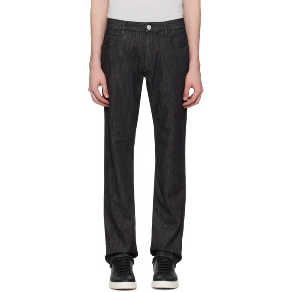 아르마니 조르지오 아르마니 Giorgio Armani Black Five-Pocket Jeans 241262M186000
