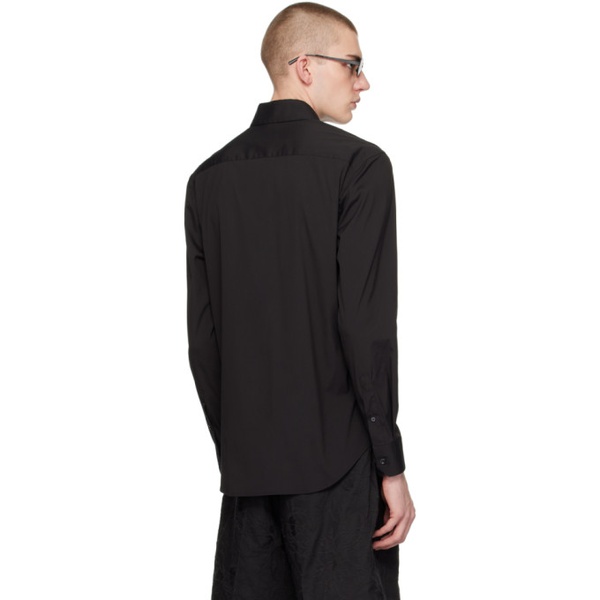 아르마니 조르지오 아르마니 Giorgio Armani Black Slim Shirt 241262M192000