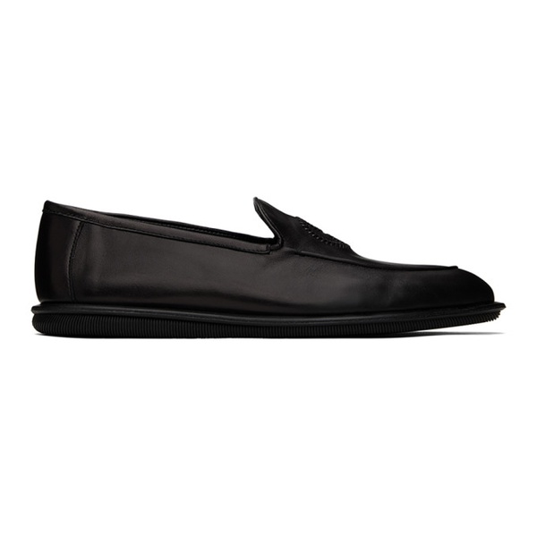 아르마니 조르지오 아르마니 Giorgio Armani Black Vintage Nappa Leather Loafers 241262M231001