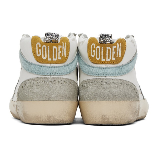 골든구스 골든구스 Golden Goose SSENSE Exclusive 오프화이트 Off-White Mid Star Sneakers 241264F127001