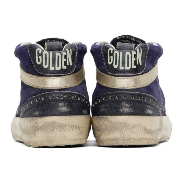 골든구스 골든구스 Golden Goose Navy Mid Star Sneakers 241264F127010