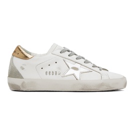 골든구스 Golden Goose SSENSE Exclusive White Super-Star Sneakers 241264F128003