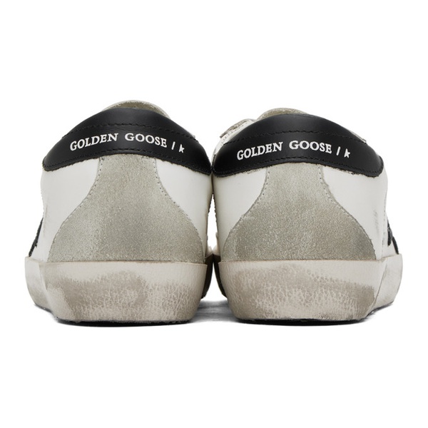 골든구스 골든구스 Golden Goose SSENSE Exclusive White Super-Star Sneakers 241264F128005