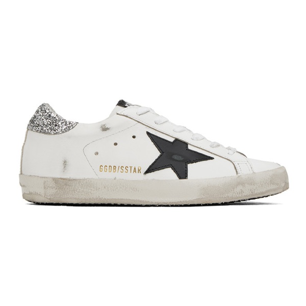 골든구스 골든구스 Golden Goose SSENSE Exclusive White Super-Star Sneakers 241264F128006