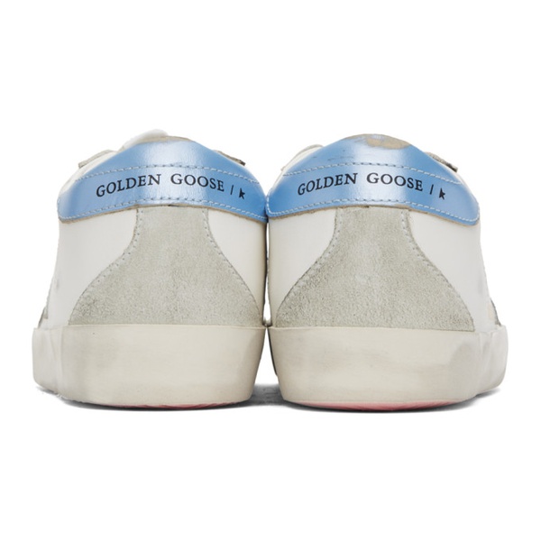 골든구스 골든구스 Golden Goose SSENSE Exclusive White Super-Star Classic Sneakers 241264F128012