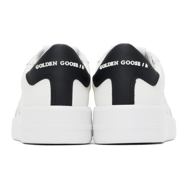 골든구스 골든구스 Golden Goose White & Black Purestar Sneakers 241264F128017