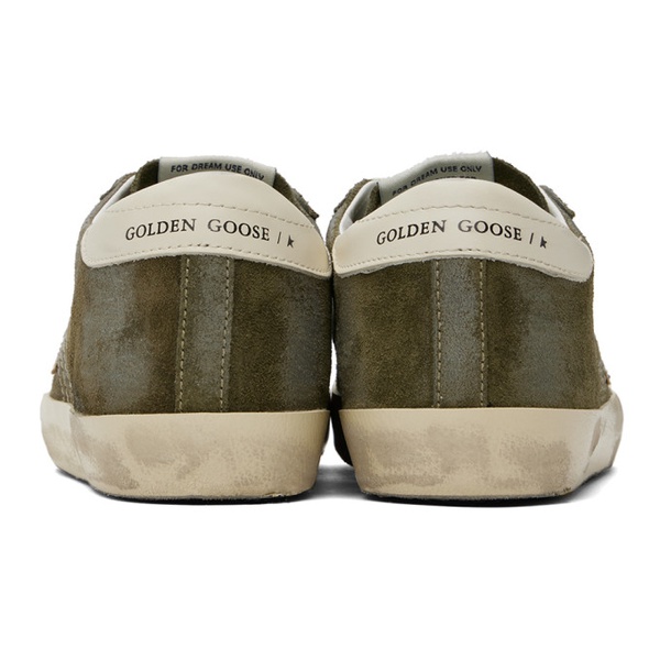 골든구스 골든구스 Golden Goose Khaki Super-Star Sneakers 241264F128078