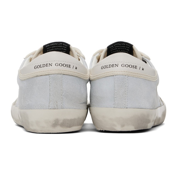 골든구스 골든구스 Golden Goose Gray & White Super-Star Suede Sneakers 241264M237005
